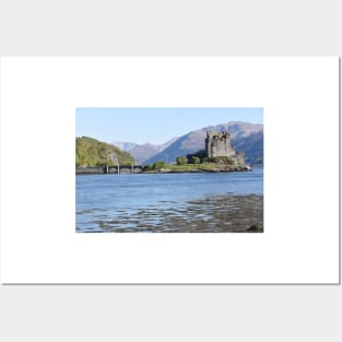 Eilean Donan Castle on a summer afternoon  in the Highlands of Scotland Posters and Art